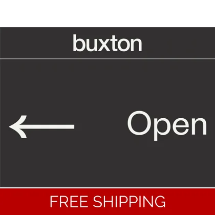 Buxton Open 60x45cm Sticker Set